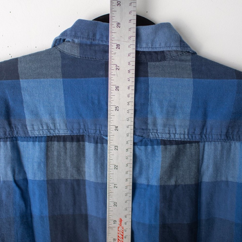 Urban Pipeline Blue Plaid Men's Long Sleeve Shirt Size Small - Picture 8 of 9